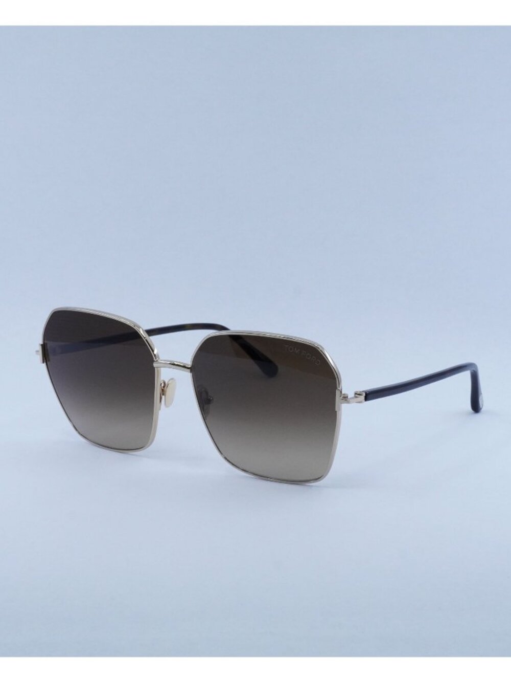 Tom Ford Claudia-02 FT0839 52F Sunglasses Gold/Havana Square Frame, Brown Lenses